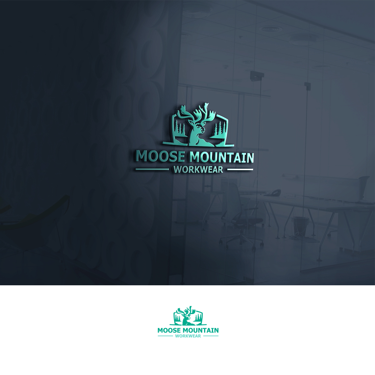 Logo Design by mekail for Moose Mountain Workwear Ltd. | Design #33461503