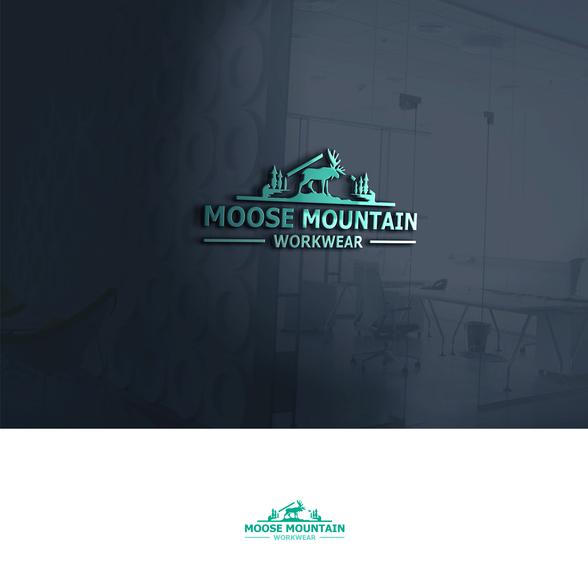 Logo Design by mekail for Moose Mountain Workwear Ltd. | Design #33461505