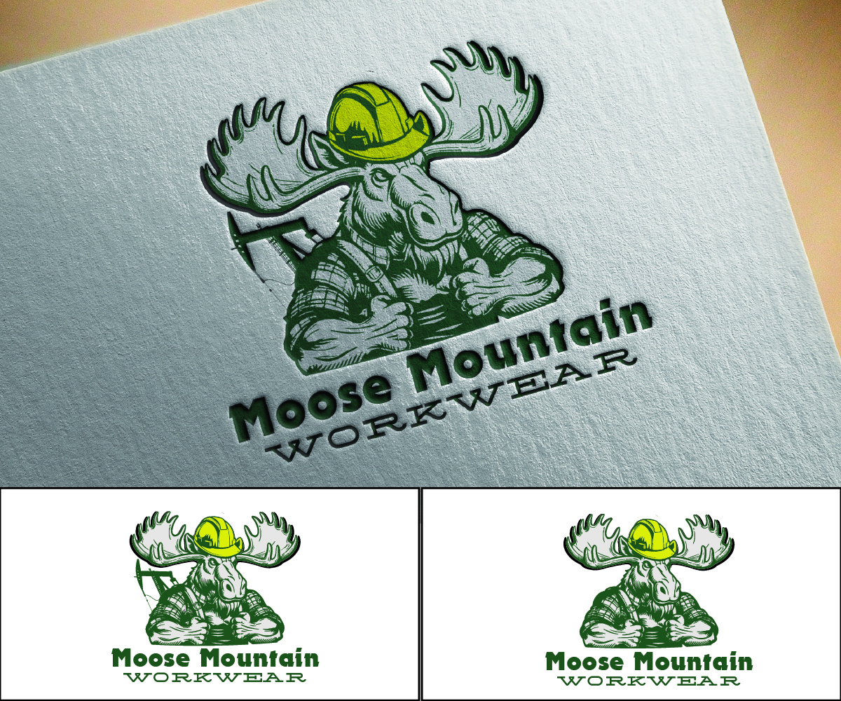 Logo Design by S5 for Moose Mountain Workwear Ltd. | Design #33465327