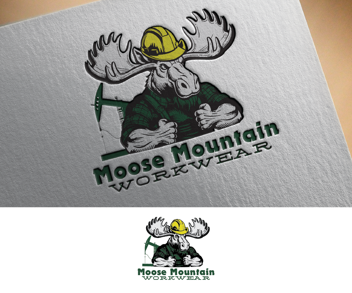 Logo Design by S5 for Moose Mountain Workwear Ltd. | Design #33465855