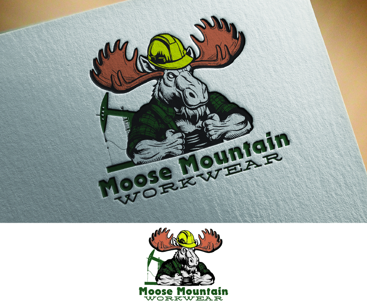 Logo Design by S5 for Moose Mountain Workwear Ltd. | Design #33466108