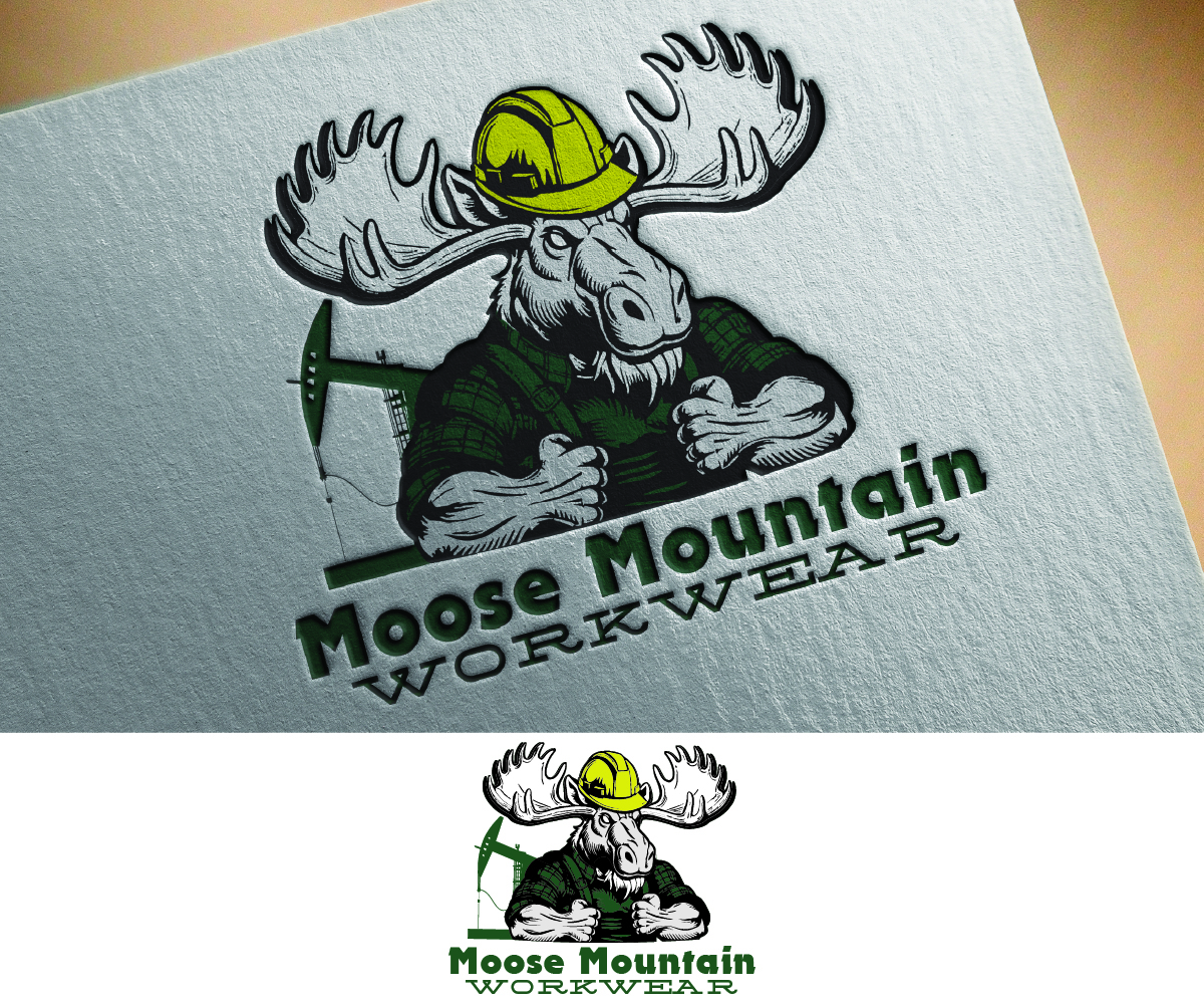 Logo Design by S5 for Moose Mountain Workwear Ltd. | Design #33466758