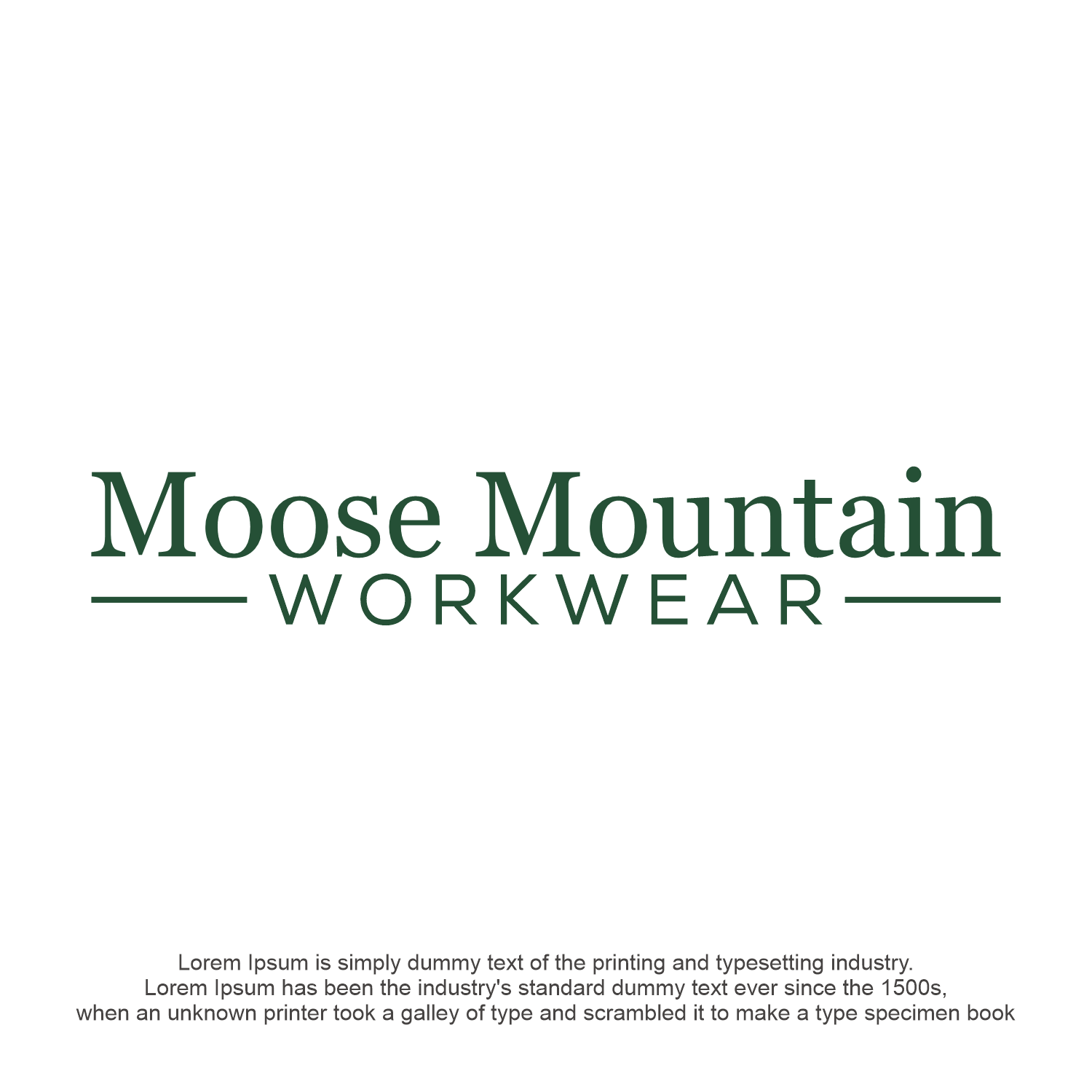 Logo Design by Abigaill_design for Moose Mountain Workwear Ltd. | Design #33463847