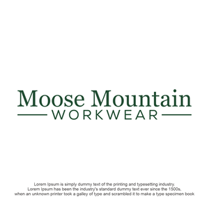 Logo-Design von Abigaill_design für Moose Mountain Workwear Ltd. | Design: #33463847