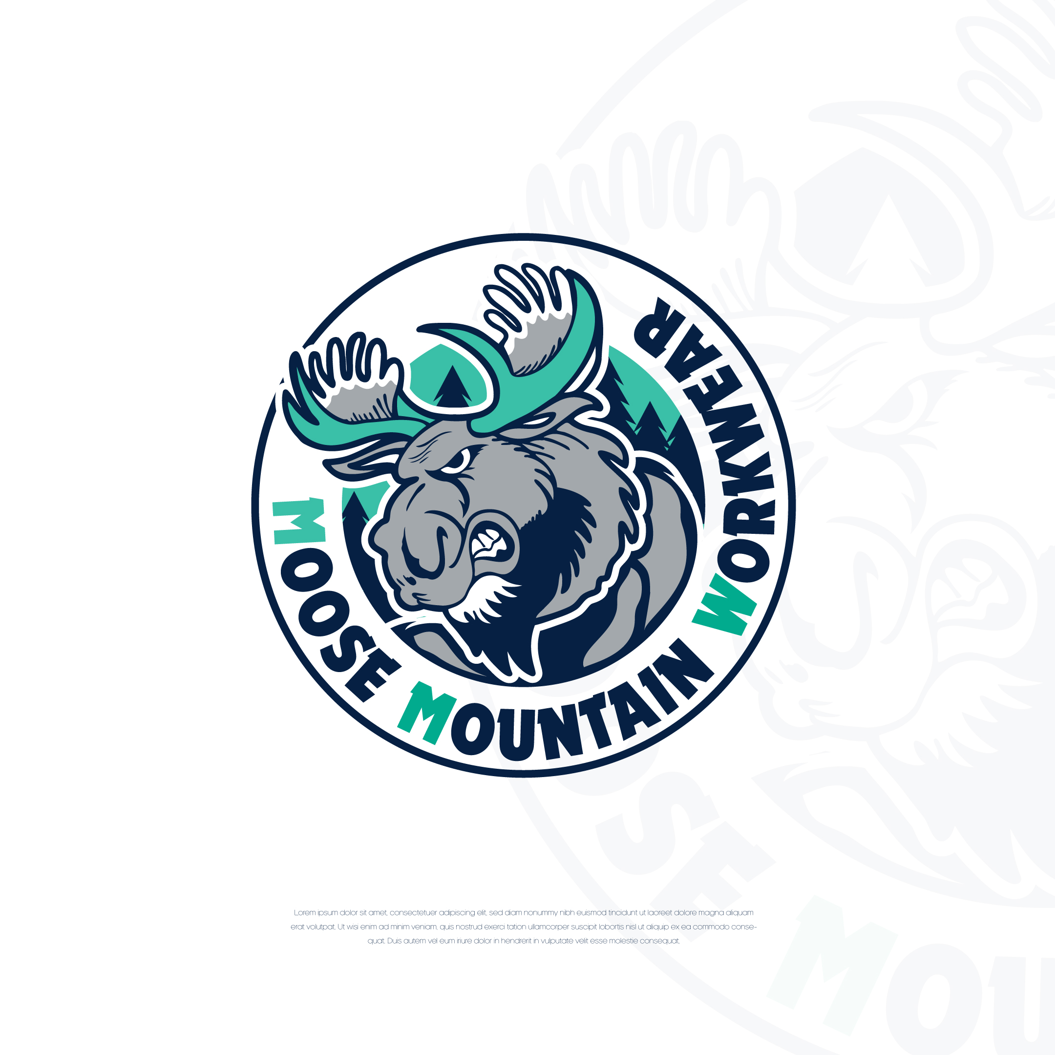 Logo Design by Shigh5 for Moose Mountain Workwear Ltd. | Design #33470557