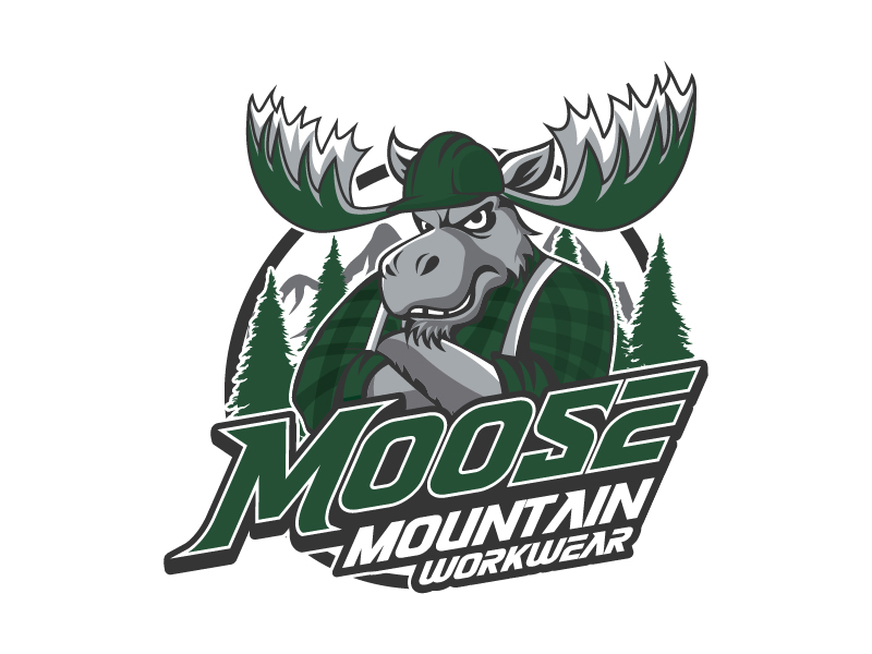 Logo Design by Dream Logo Design for Moose Mountain Workwear Ltd. | Design #33464774