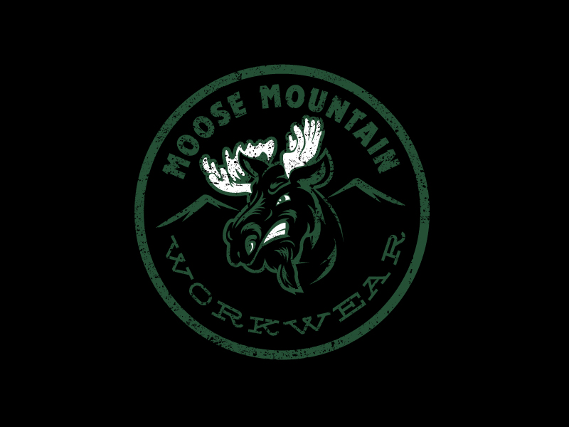 Logo Design by Dream Logo Design for Moose Mountain Workwear Ltd. | Design #33464776