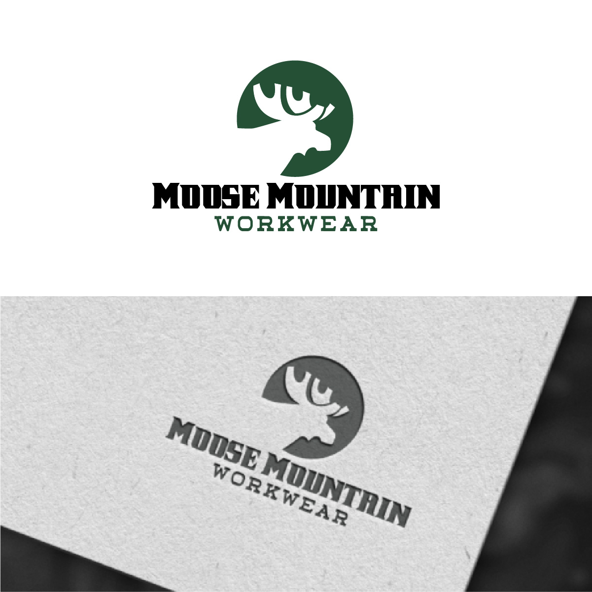 Logo Design by fly  design for Moose Mountain Workwear Ltd. | Design #33464221