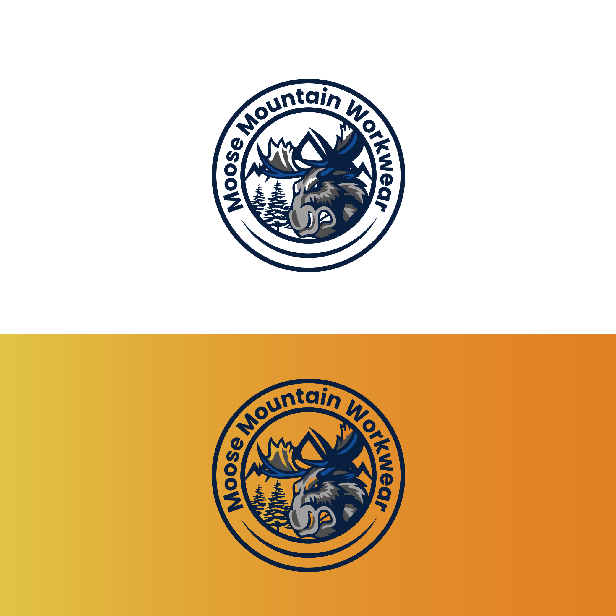 Logo Design by CrewType for Moose Mountain Workwear Ltd. | Design #33460457