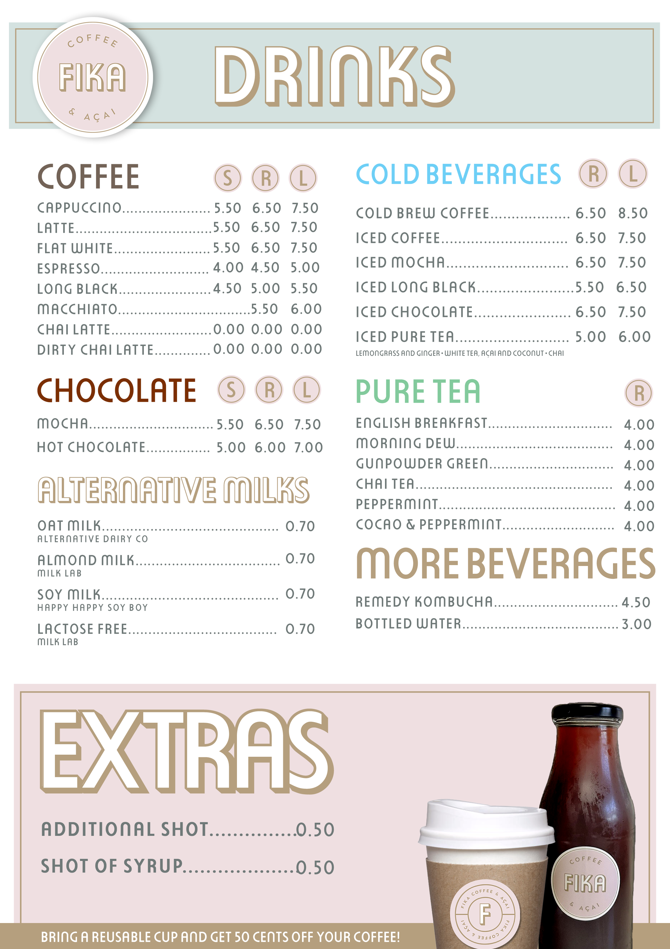 Menu Design by Andrés Sebastián for this project | Design #33477829