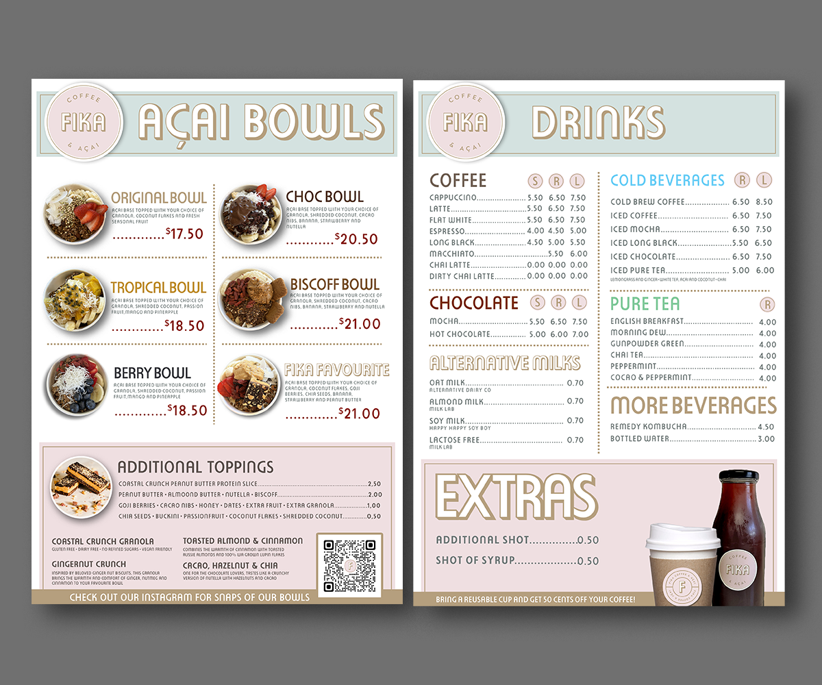 Diseño de Menú por Andrés Sebastián para este proyecto | Diseño #33479606