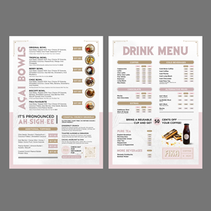 Diseño de Menú por debdesign para este proyecto | Diseño: #33469234