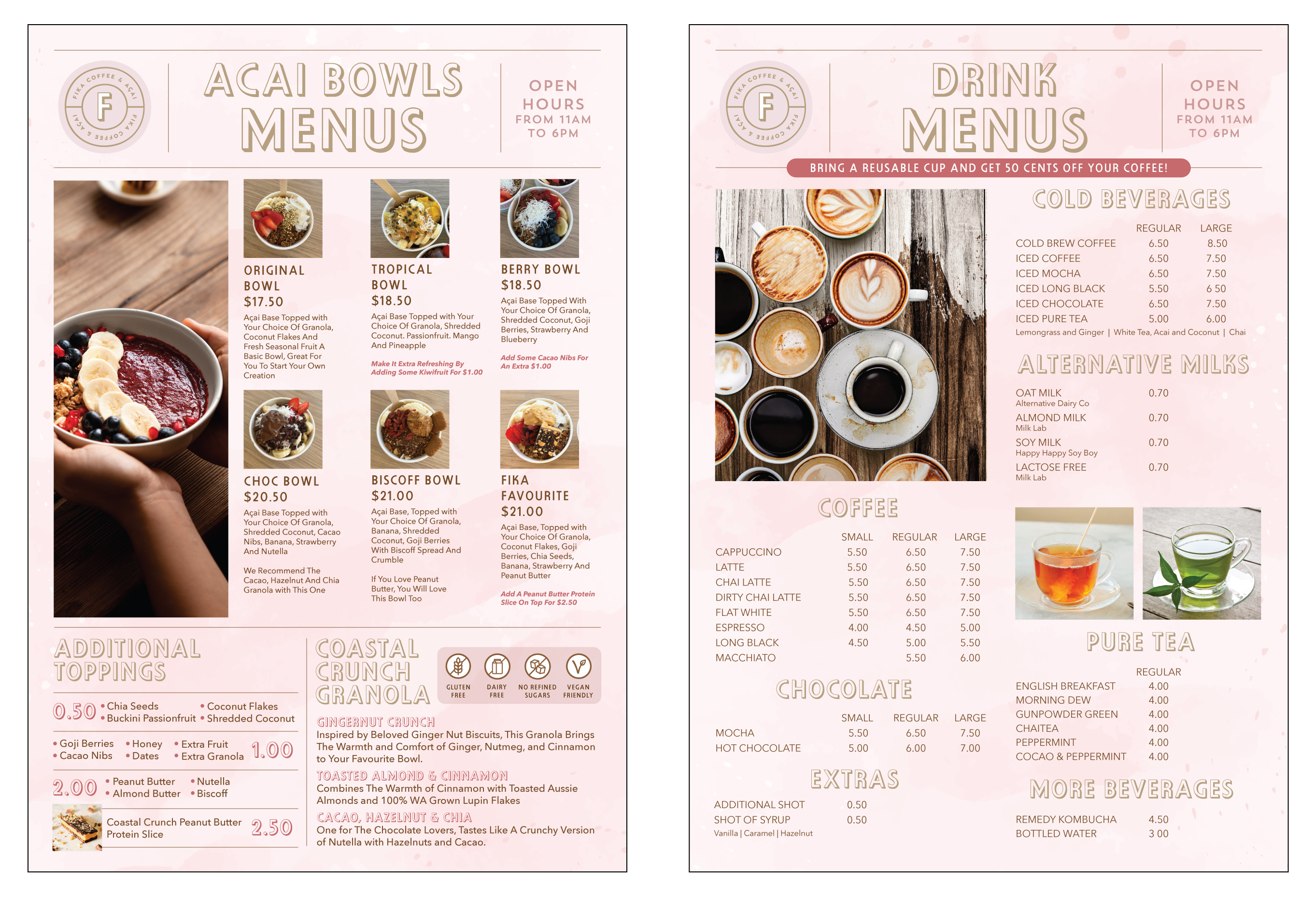 Menu Design by eleven for this project | Design #33484563