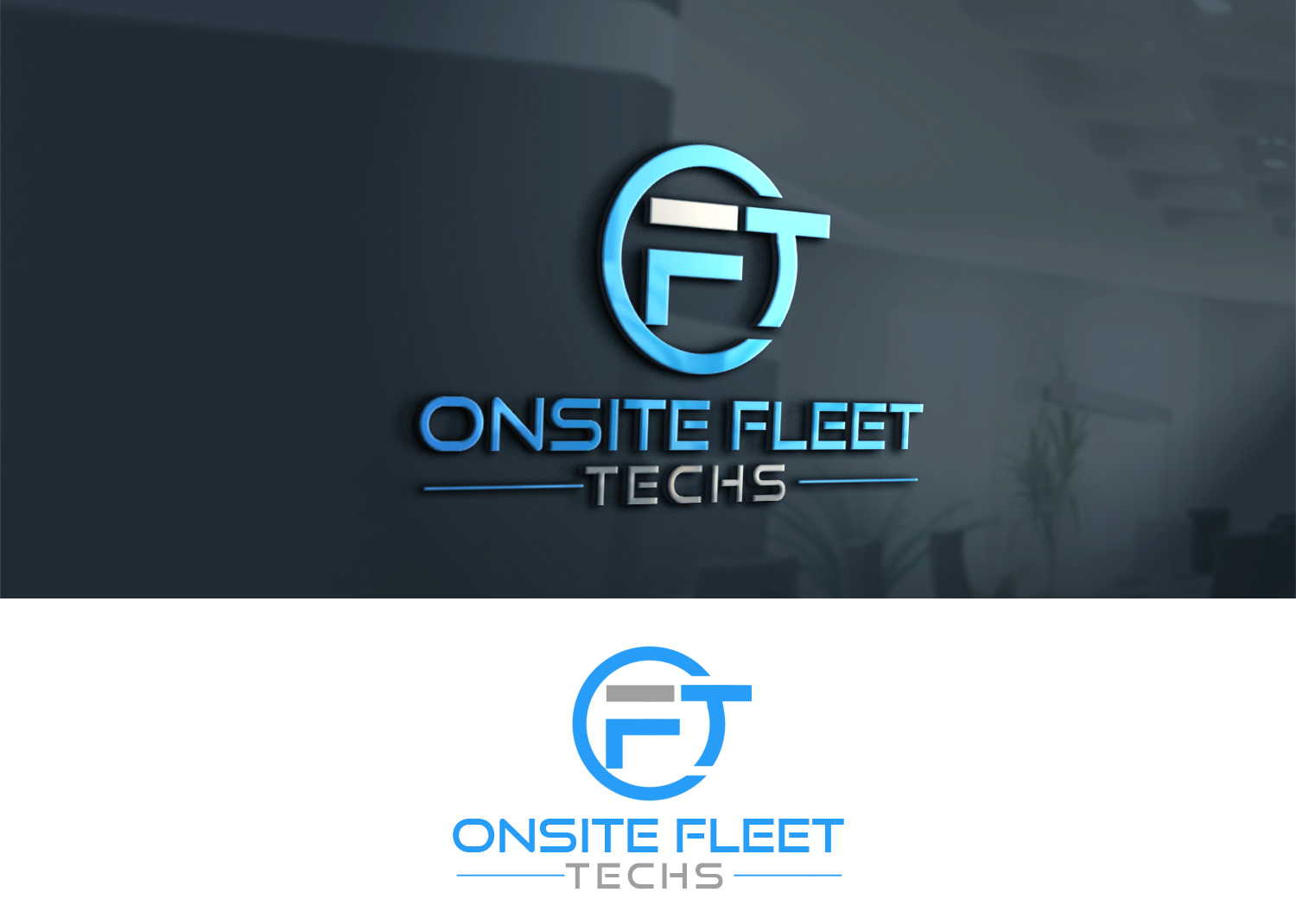 Logo Design by Noor Ezz for Onsite Fleet Techs | Design #33476395