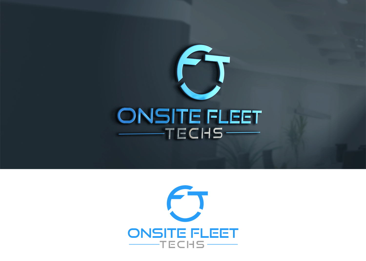 Logo Design by Noor Ezz for Onsite Fleet Techs | Design #33476397