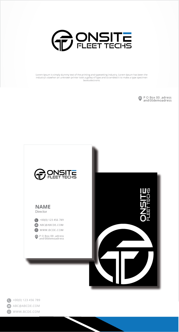 Logo Design by zebronicgraphic for Onsite Fleet Techs | Design #33470939