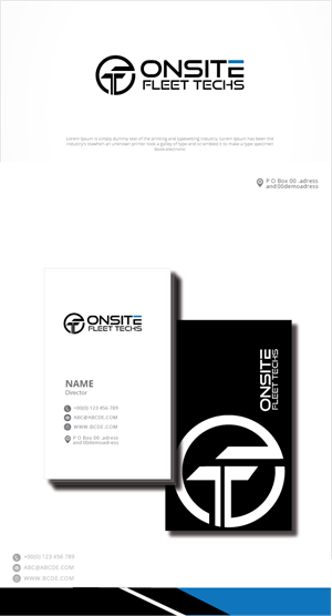 Logo-Design von zebronicgraphic für Onsite Fleet Techs | Design: #33470939