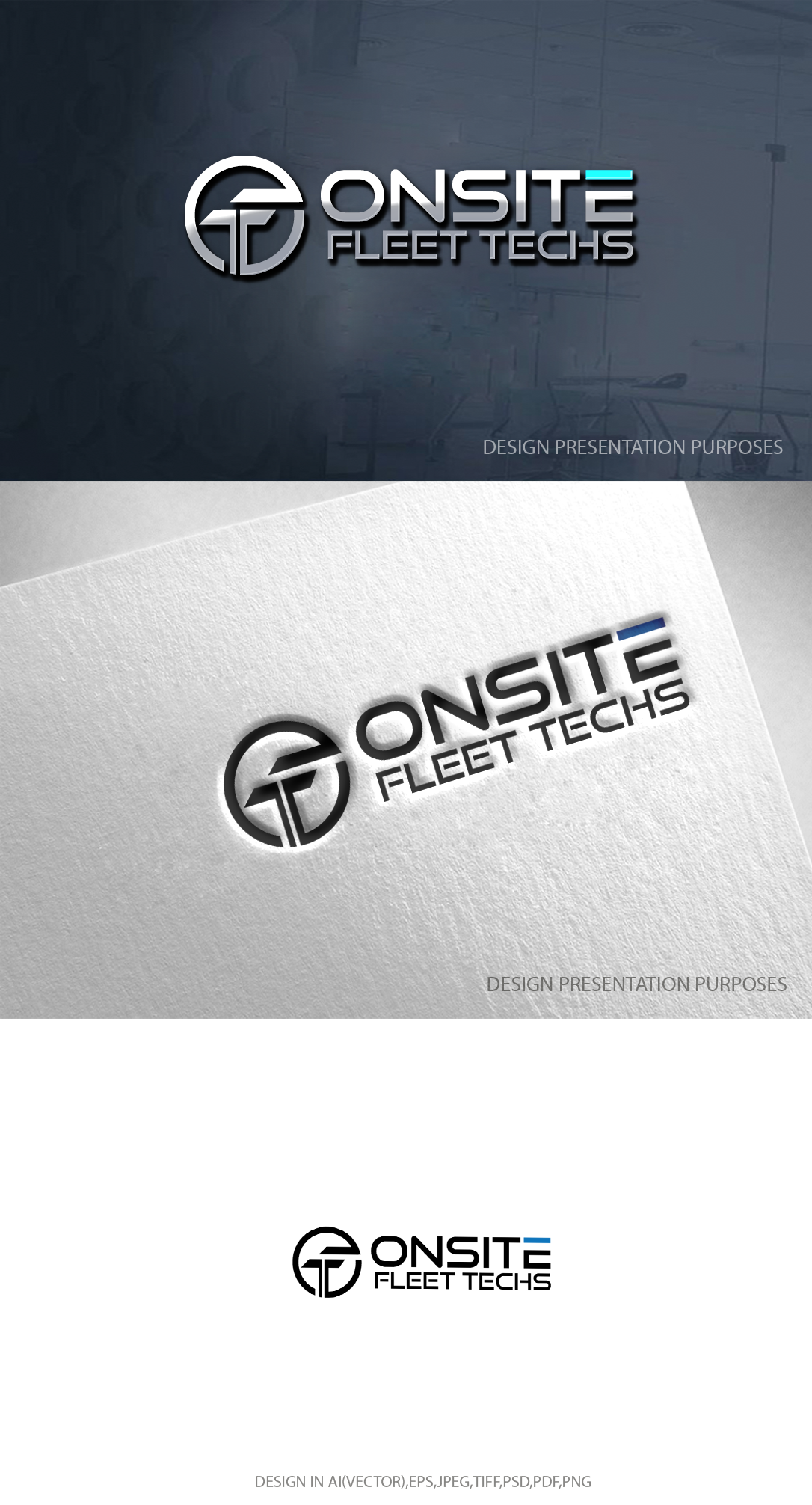 Logo Design by zebronicgraphic for Onsite Fleet Techs | Design #33470940