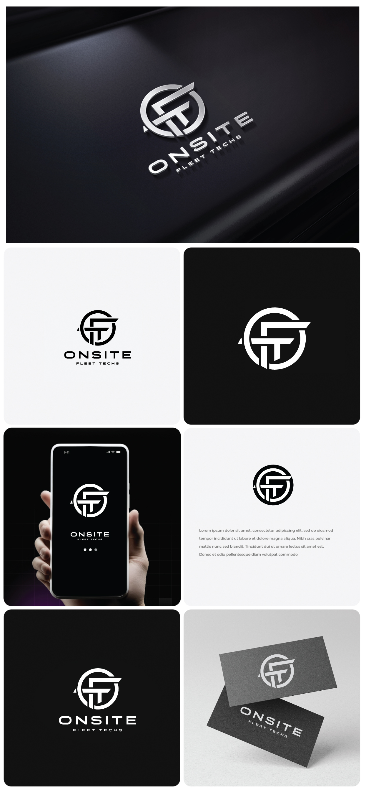 Logo Design by step forward 2 for Onsite Fleet Techs | Design #33469320