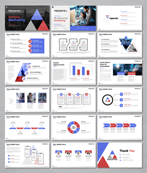 Diseño de PowerPoint por artbitin para Proceptra,LLC | Diseño: #33481247