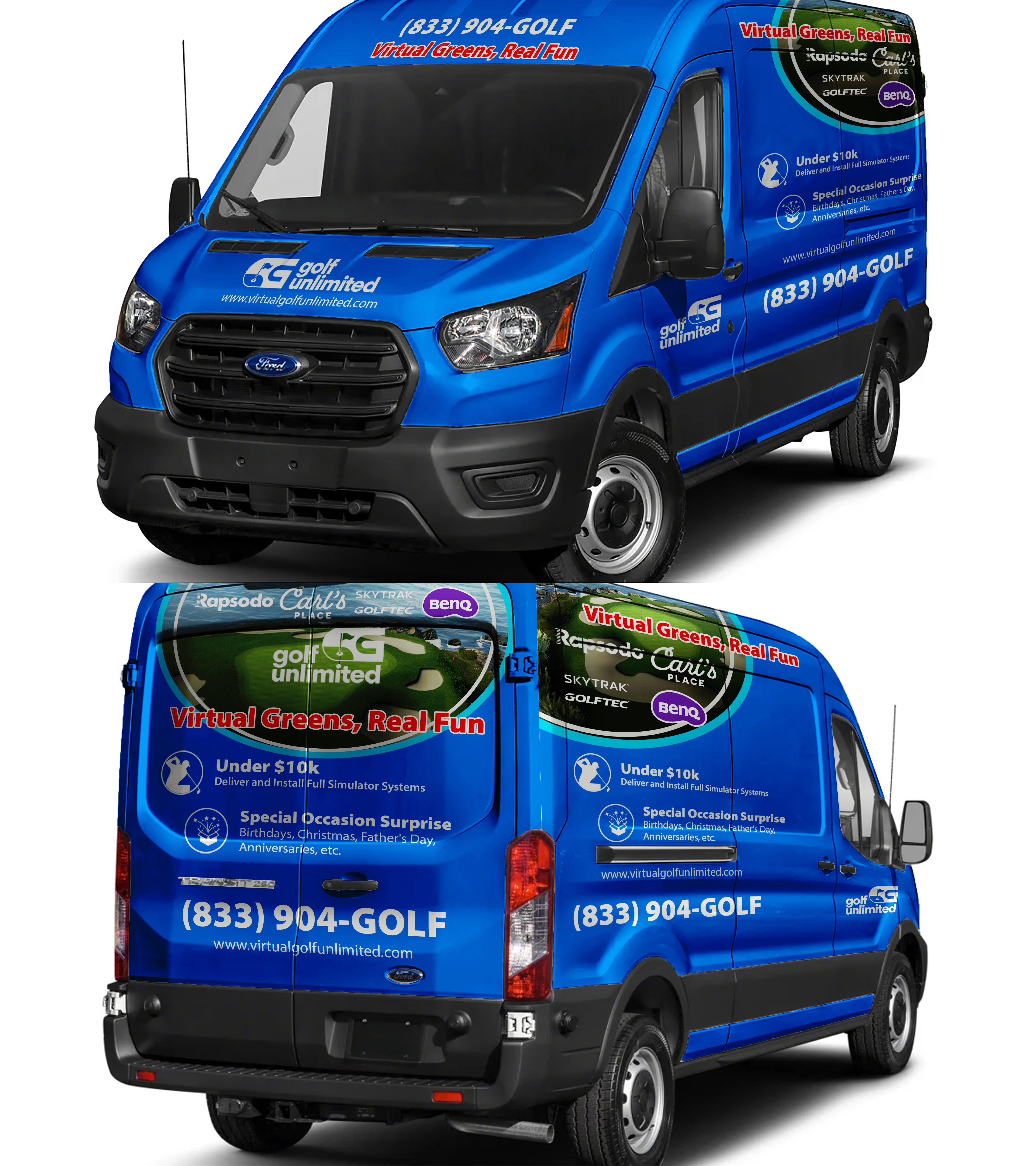 Car Wrap Design by tamtama for Golf Unlimited, LLC | Design #33478753