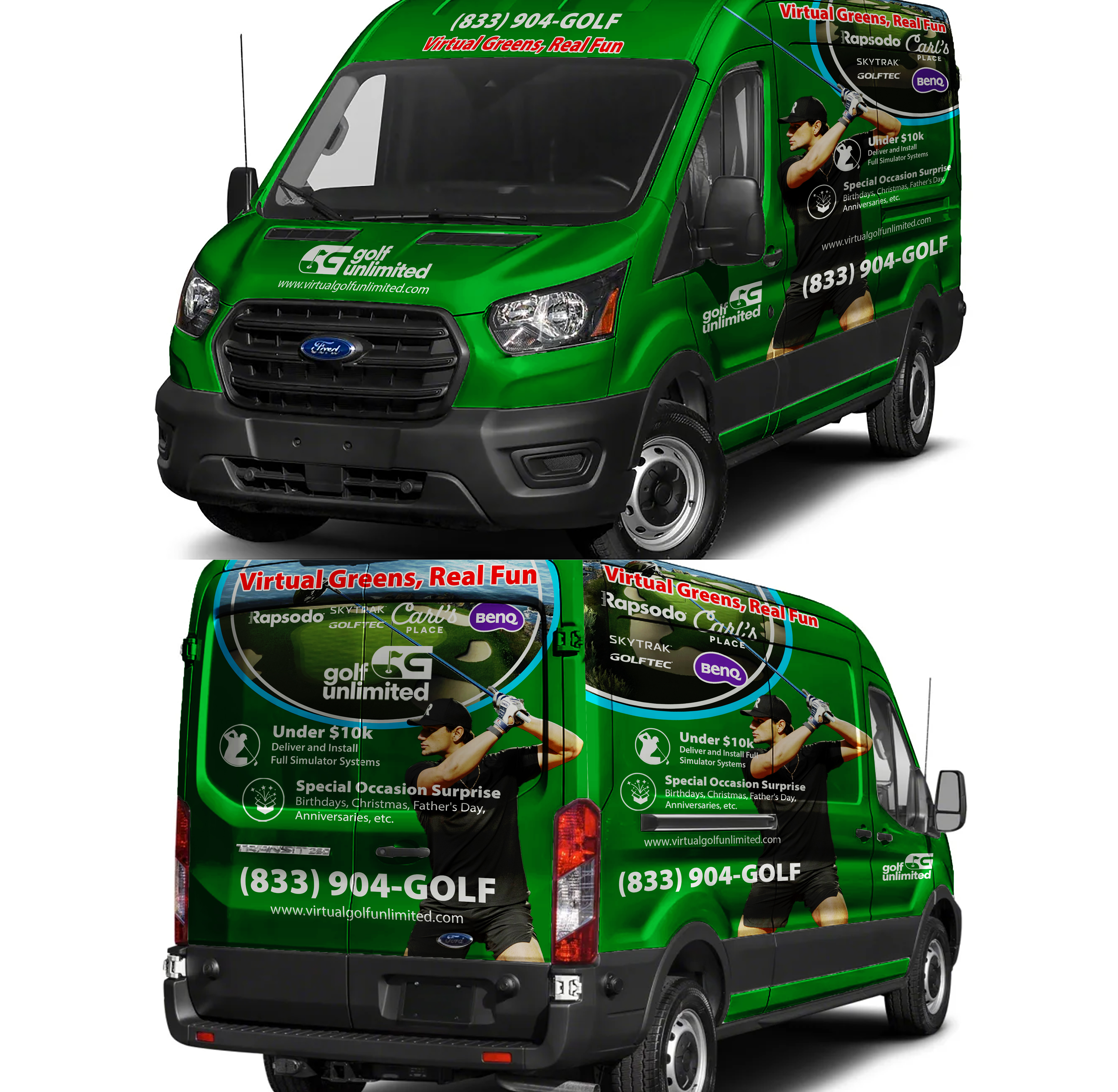 Car Wrap Design by tamtama for Golf Unlimited, LLC | Design #33486536