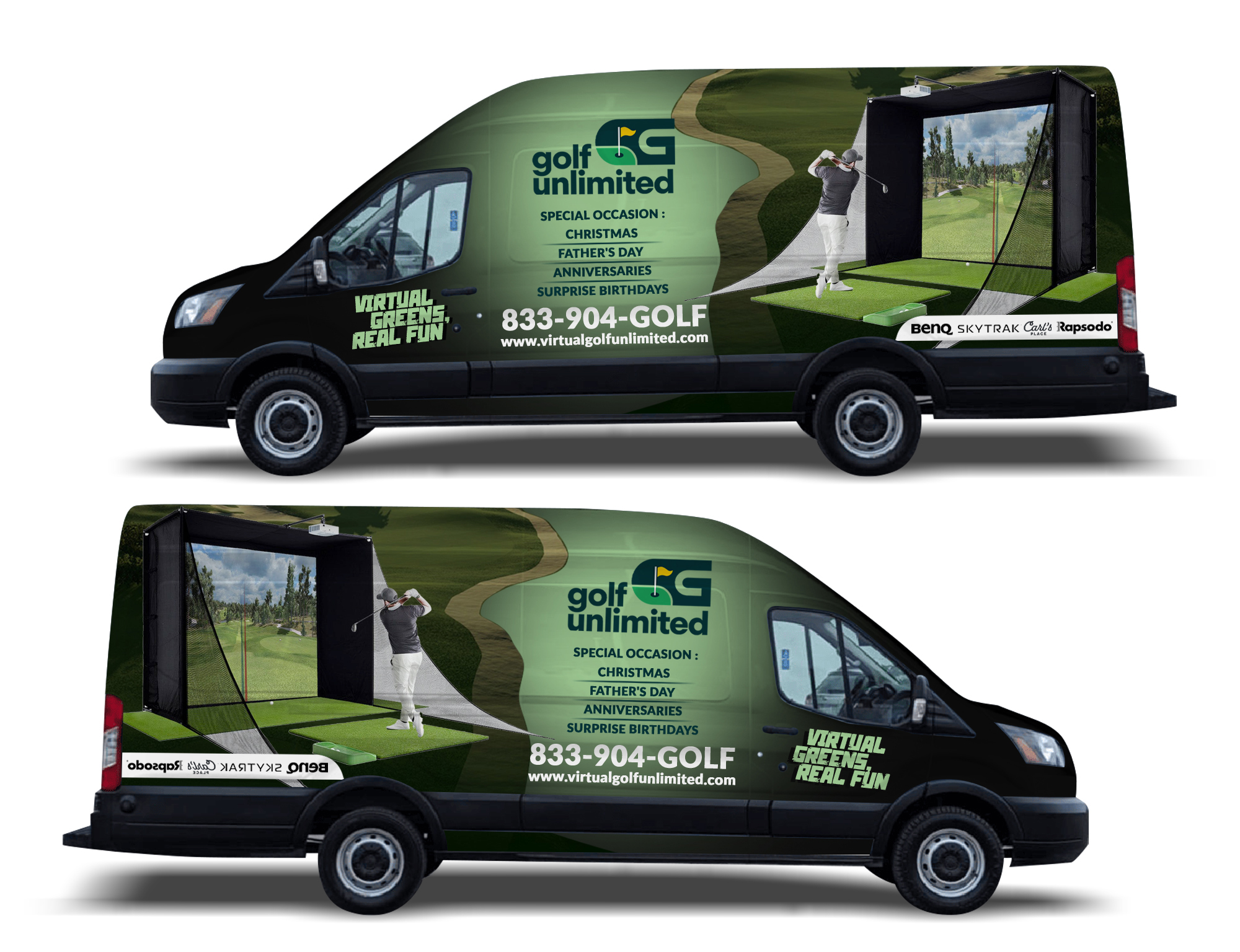 Car Wrap Design by websmartusa for Golf Unlimited, LLC | Design #33495880