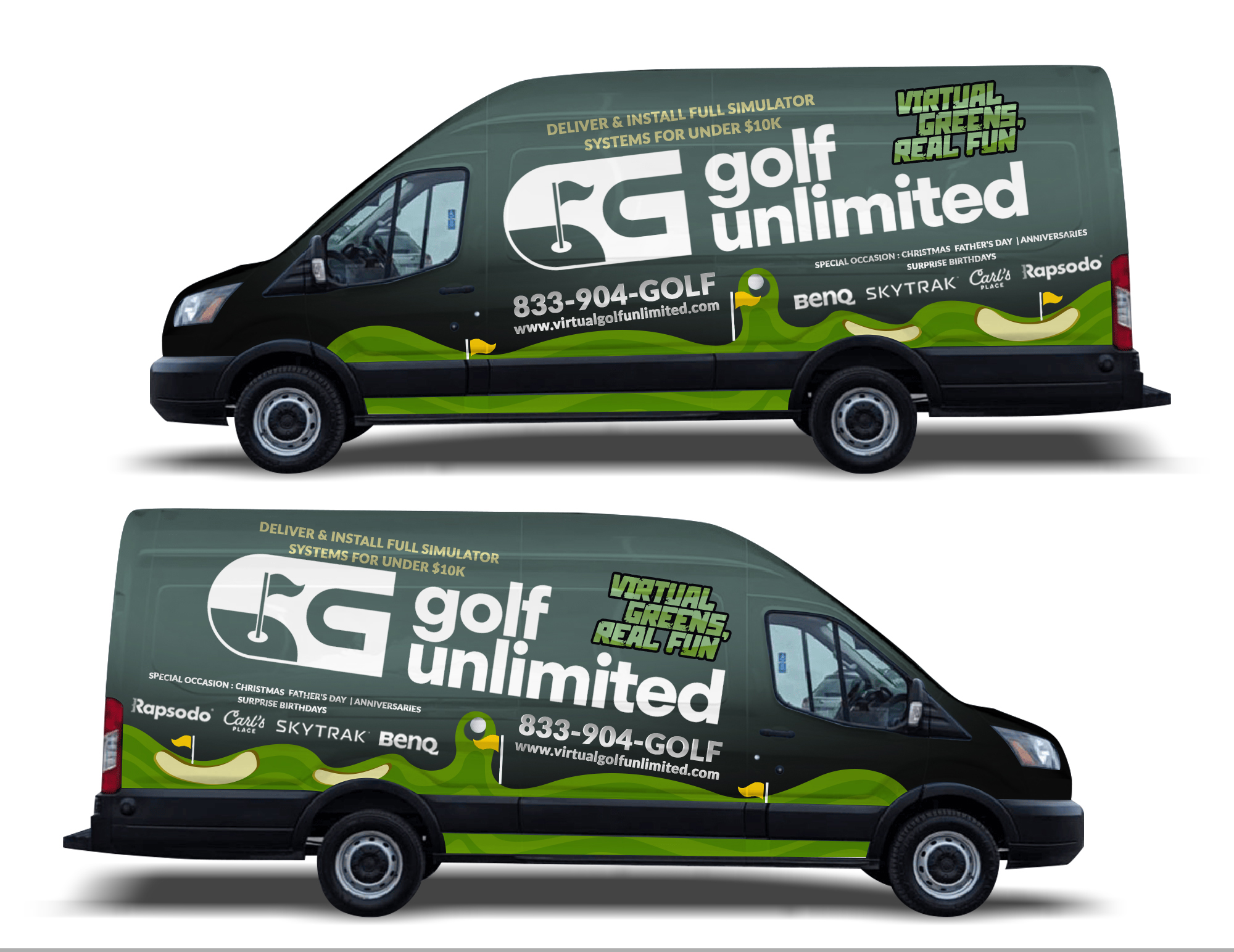 Car Wrap Design by websmartusa for Golf Unlimited, LLC | Design #33495886