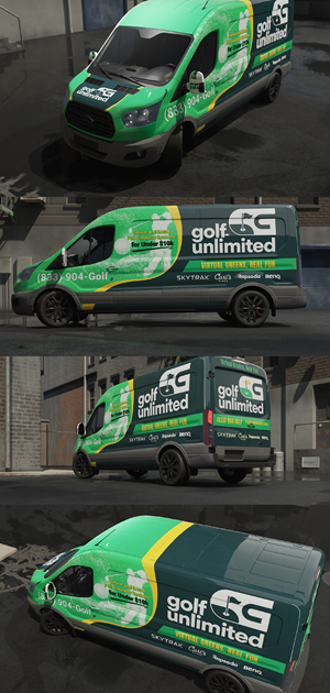 Car Wrap-Design von Wrapcia für Golf Unlimited, LLC | Design: #33488269