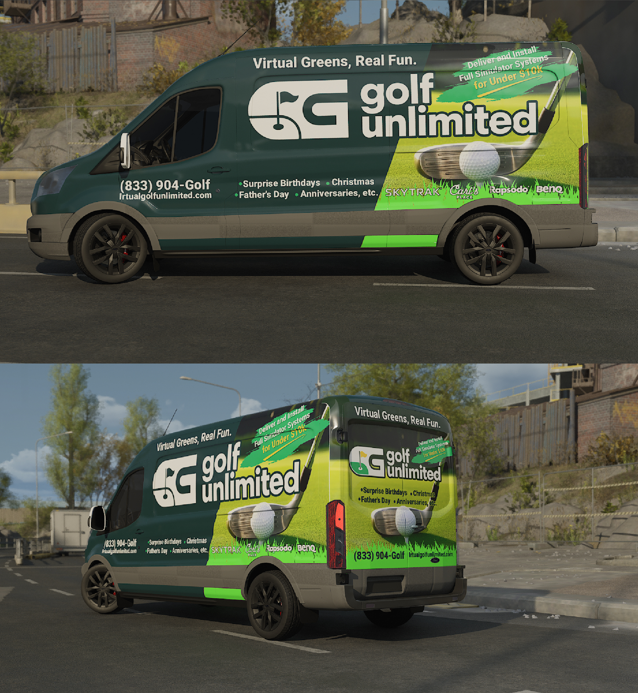 Car Wrap Design by Wrapcia for Golf Unlimited, LLC | Design #33495993