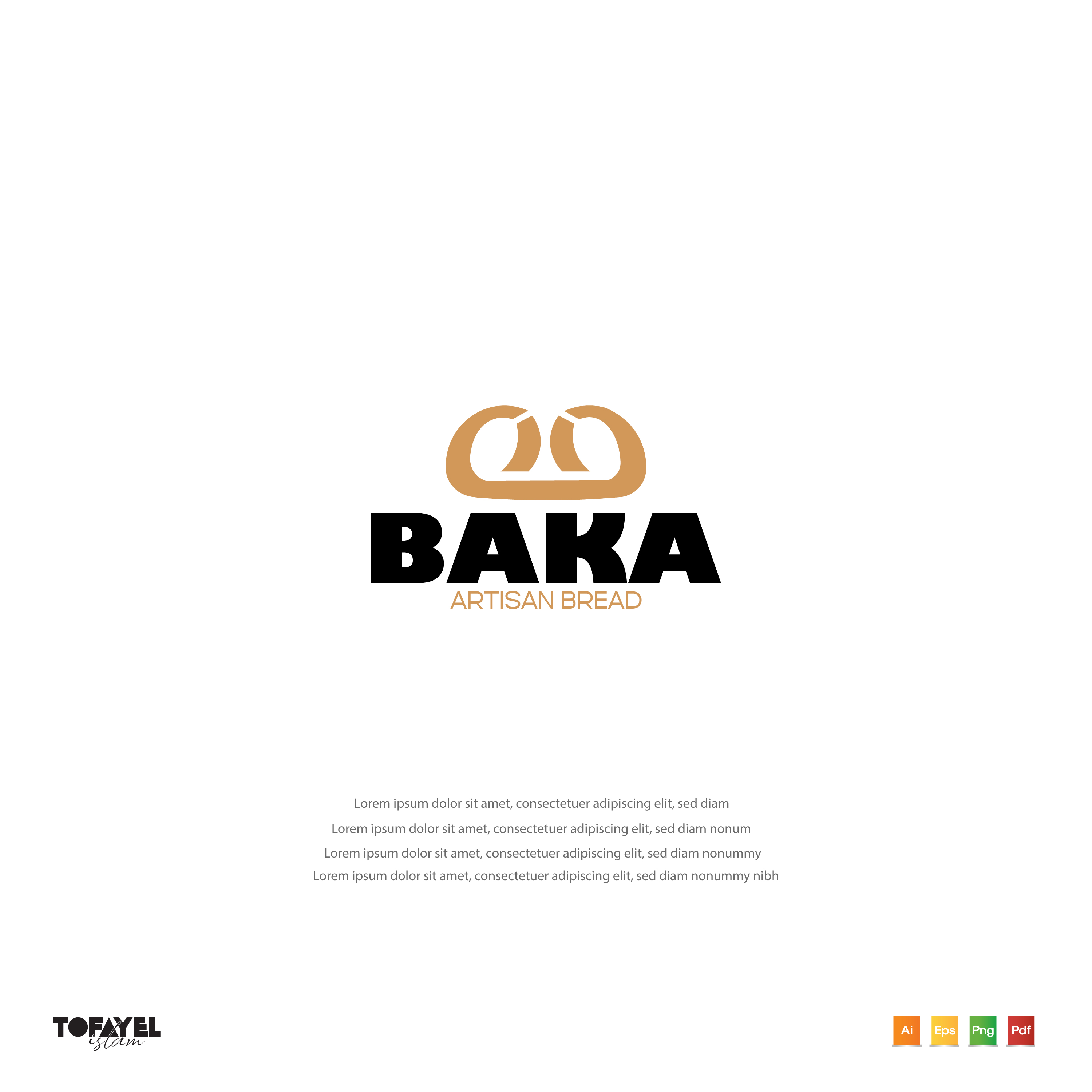 Logo Design by Tofayel Ahmed Nasim for BAKA | Design #33525054