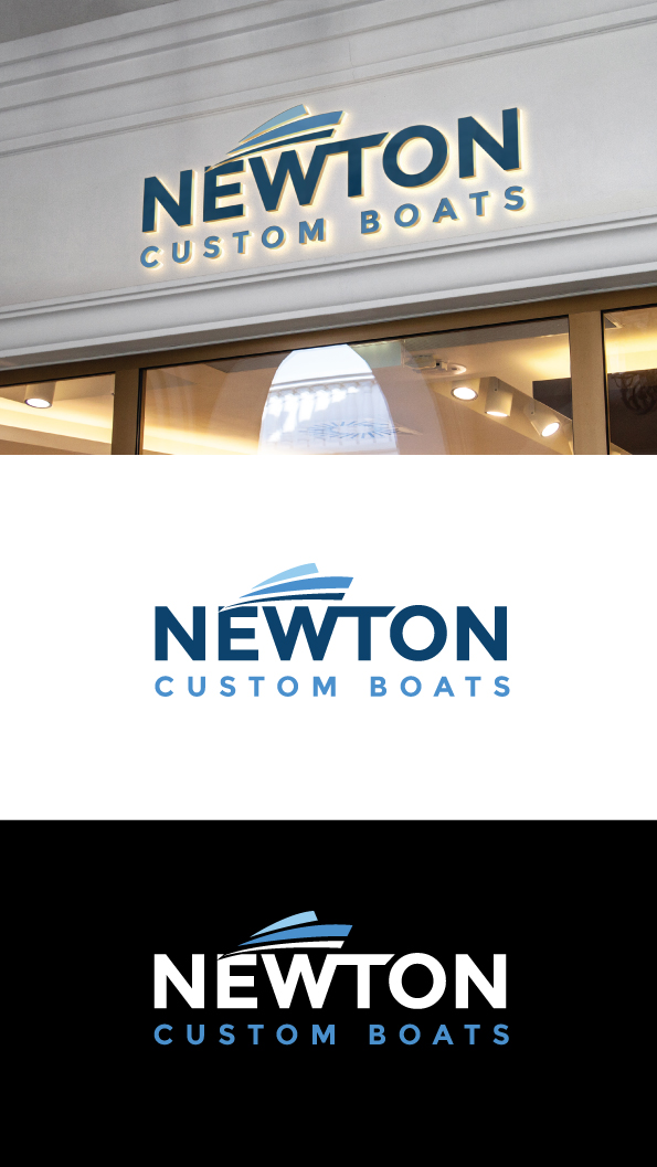 Logo Design by SK art_pro for Newton Custom Boats | Design #33479311