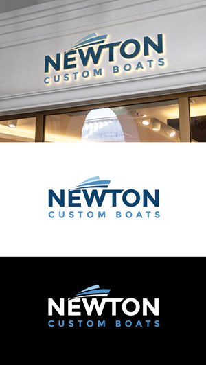 Logo Design by SK art_pro for Newton Custom Boats | Design: #33479311