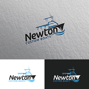 Logo Design by chris Ray for Newton Custom Boats | Design: #33483103