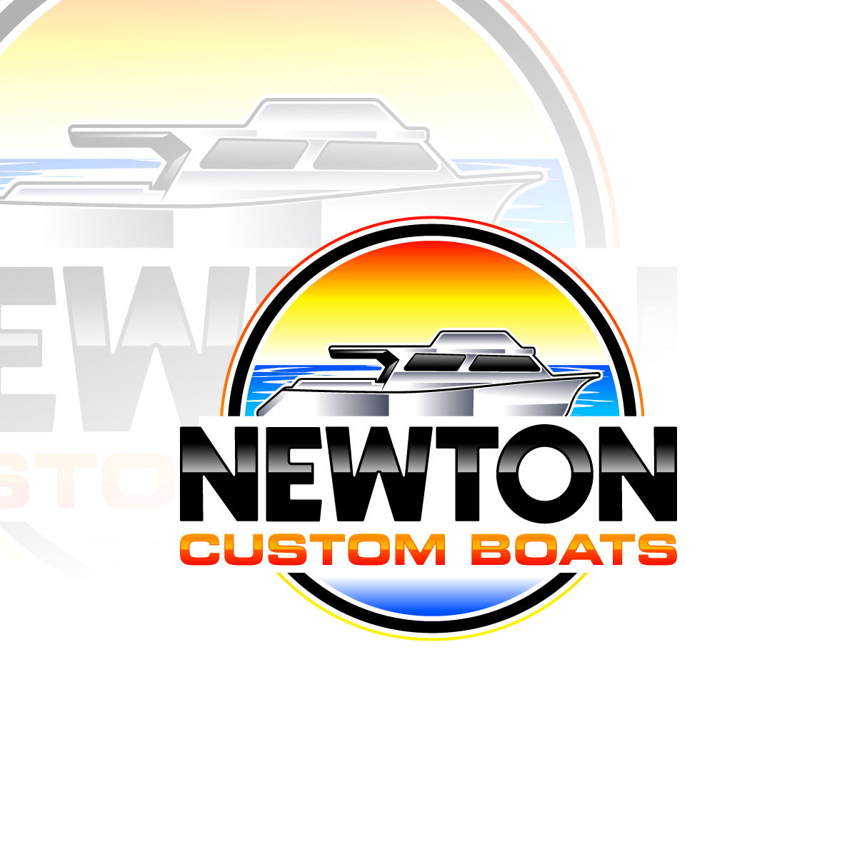 Logo-Design von Suvendu.S für Newton Custom Boats | Design #33502347