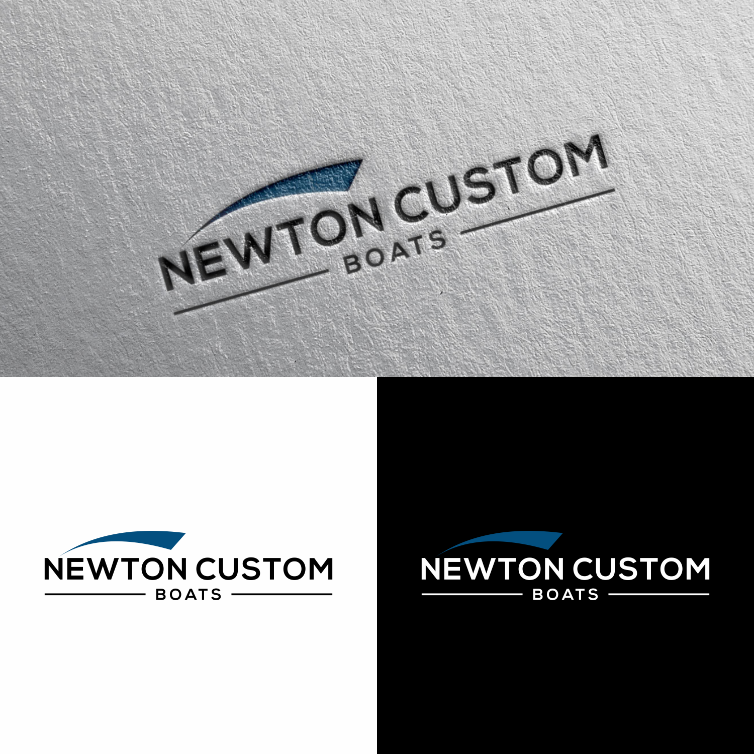 Logo Design by dodobakauu for Newton Custom Boats | Design #33480769