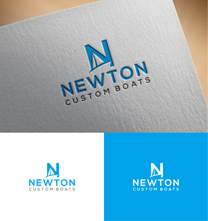 Logo Design by healer1617 for Newton Custom Boats | Design: #33481043