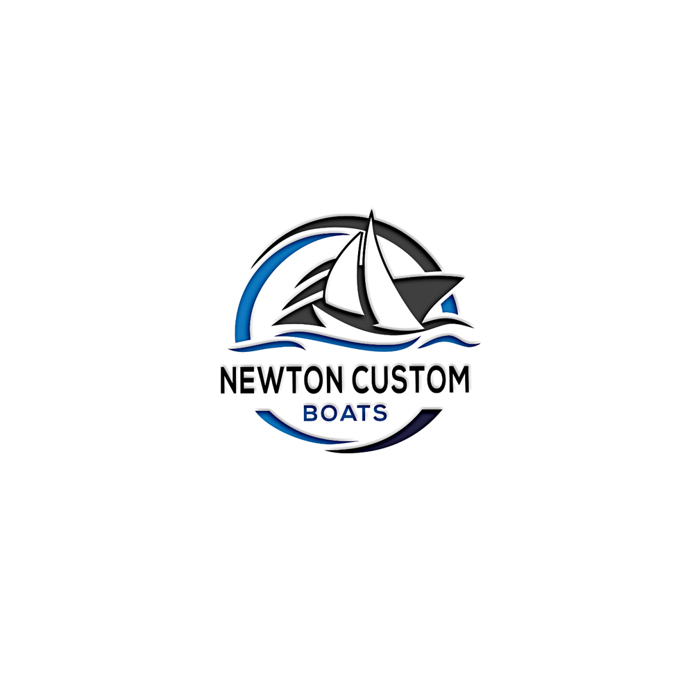 Serious Modern Boat Manufacturing Logo Design For Newton Custom Boats 