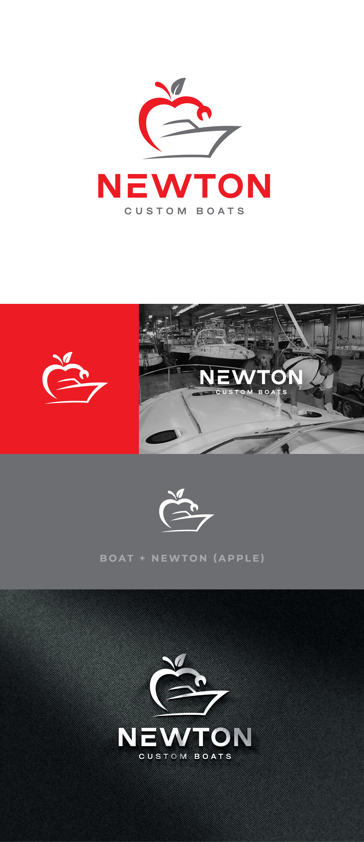Logo Design by apik. for Newton Custom Boats | Design #33489507