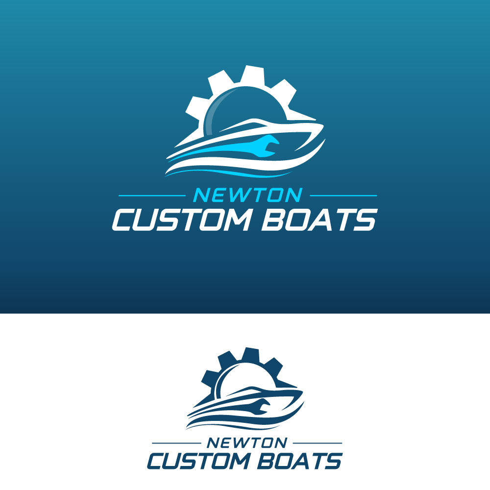Logo Design by Krold IT Solutions for Newton Custom Boats | Design #33484913