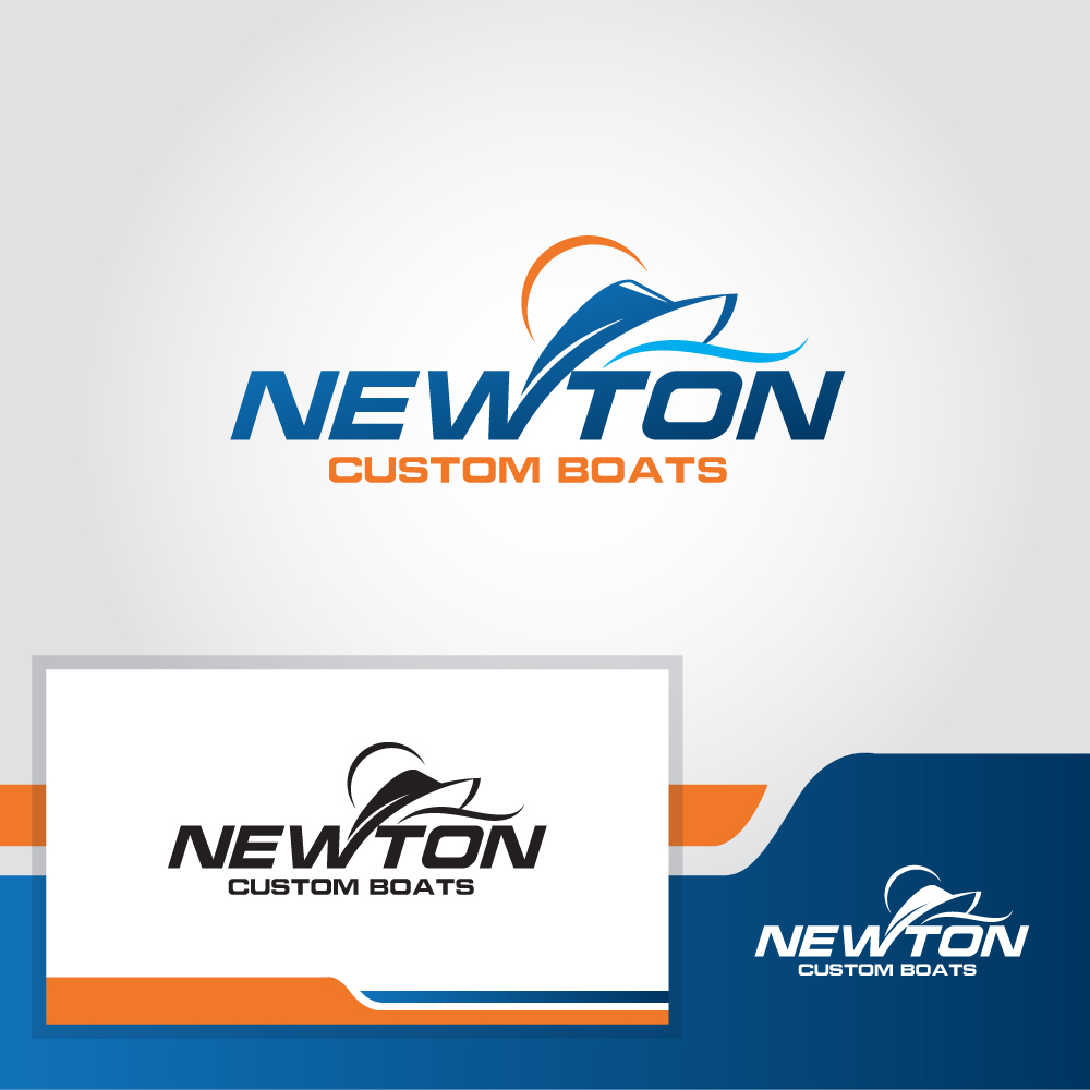 Logo Design by Krold IT Solutions for Newton Custom Boats | Design #33485069