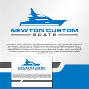 Diseño de Logo por diego costa para Newton Custom Boats | Diseño: #33481201