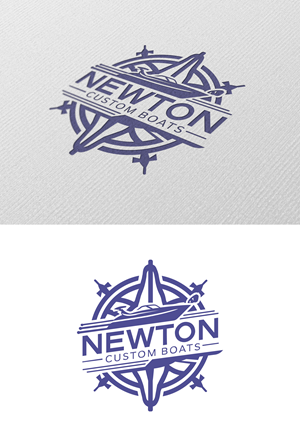 Logo Design by Designz Zone for Newton Custom Boats | Design: #33489016