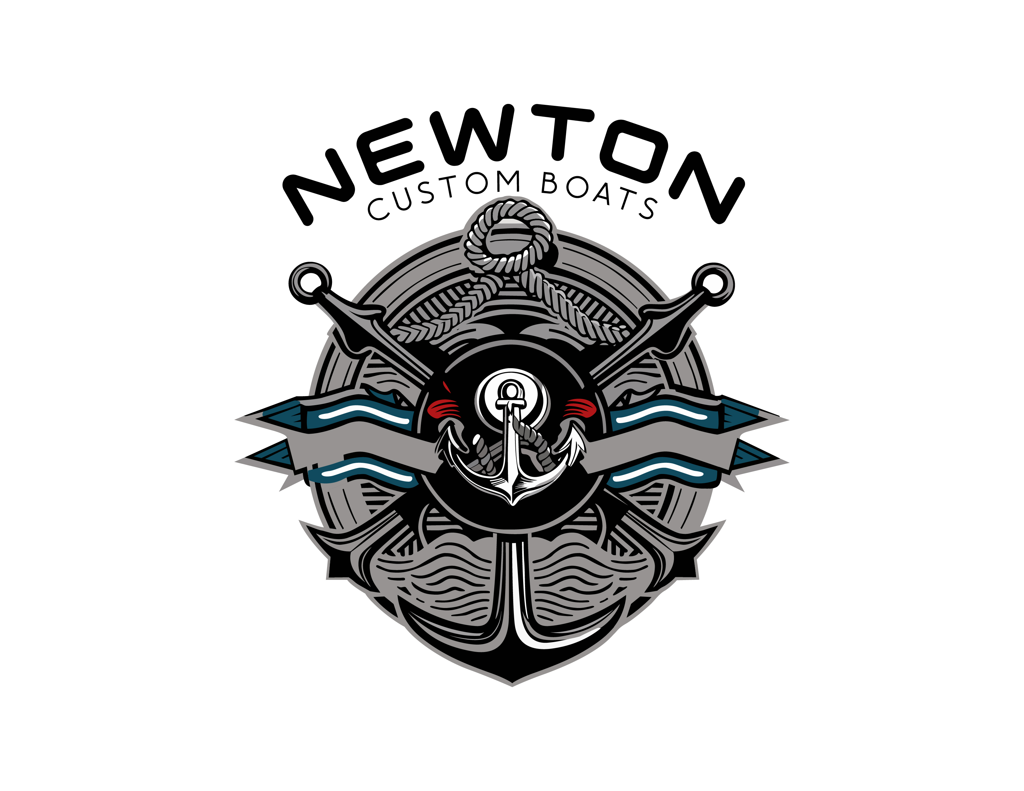 Logo Design by Designz Zone for Newton Custom Boats | Design #33489886