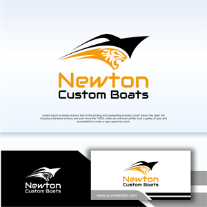 Diseño de Logo por Apache Kretek para Newton Custom Boats | Diseño: #33489437