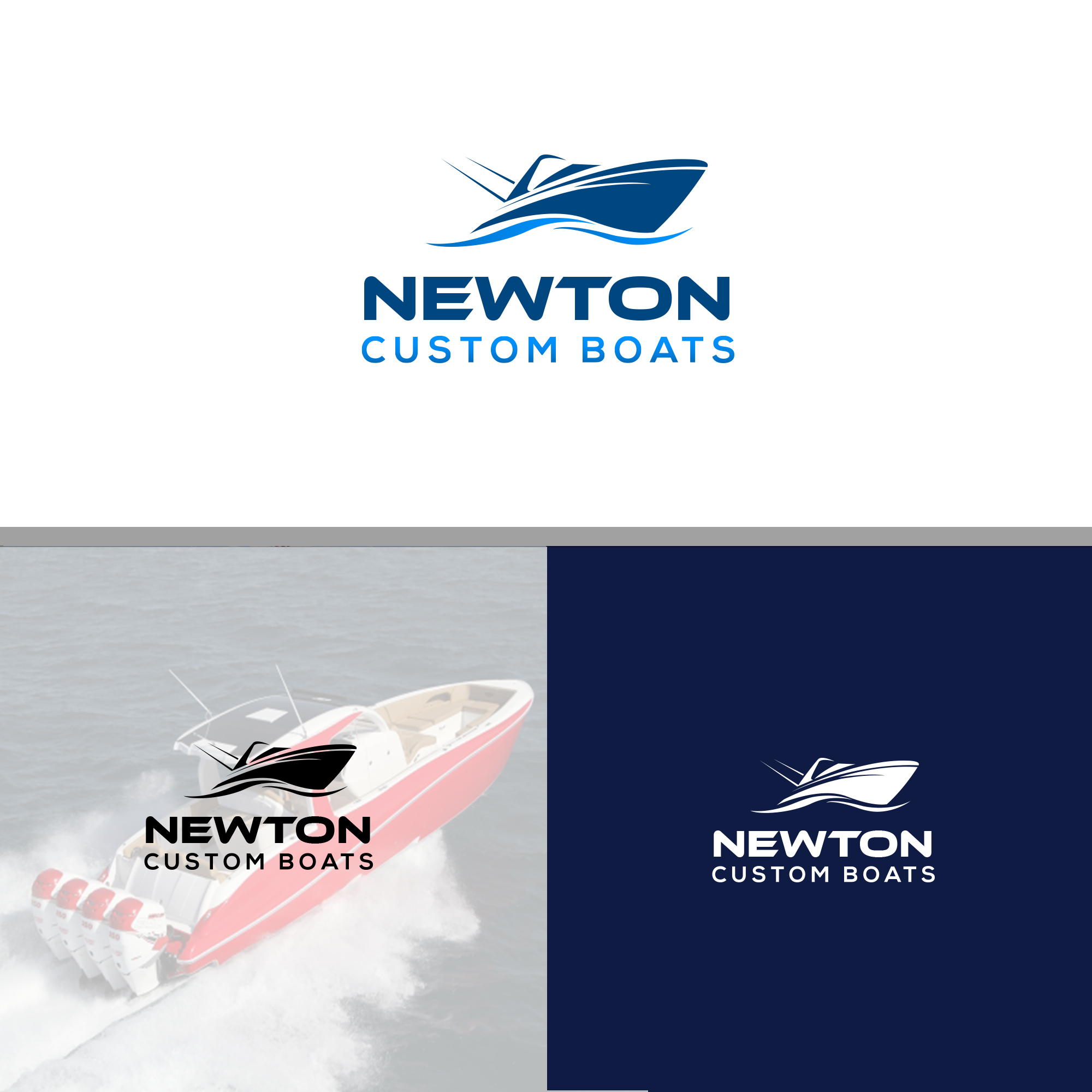 Diseño de Logo por shahalam1957 para Newton Custom Boats | Diseño #33491329