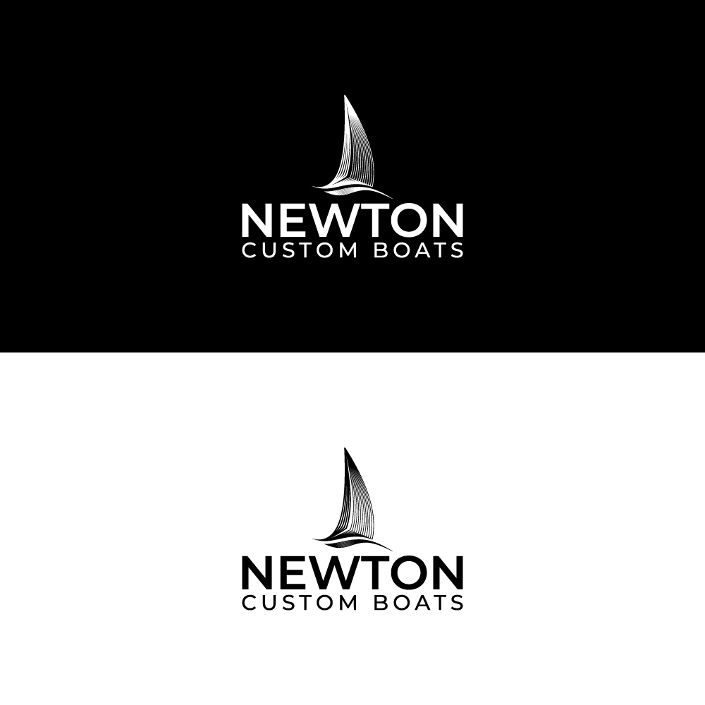 Logo Design by bagoes_ for Newton Custom Boats | Design #33515282