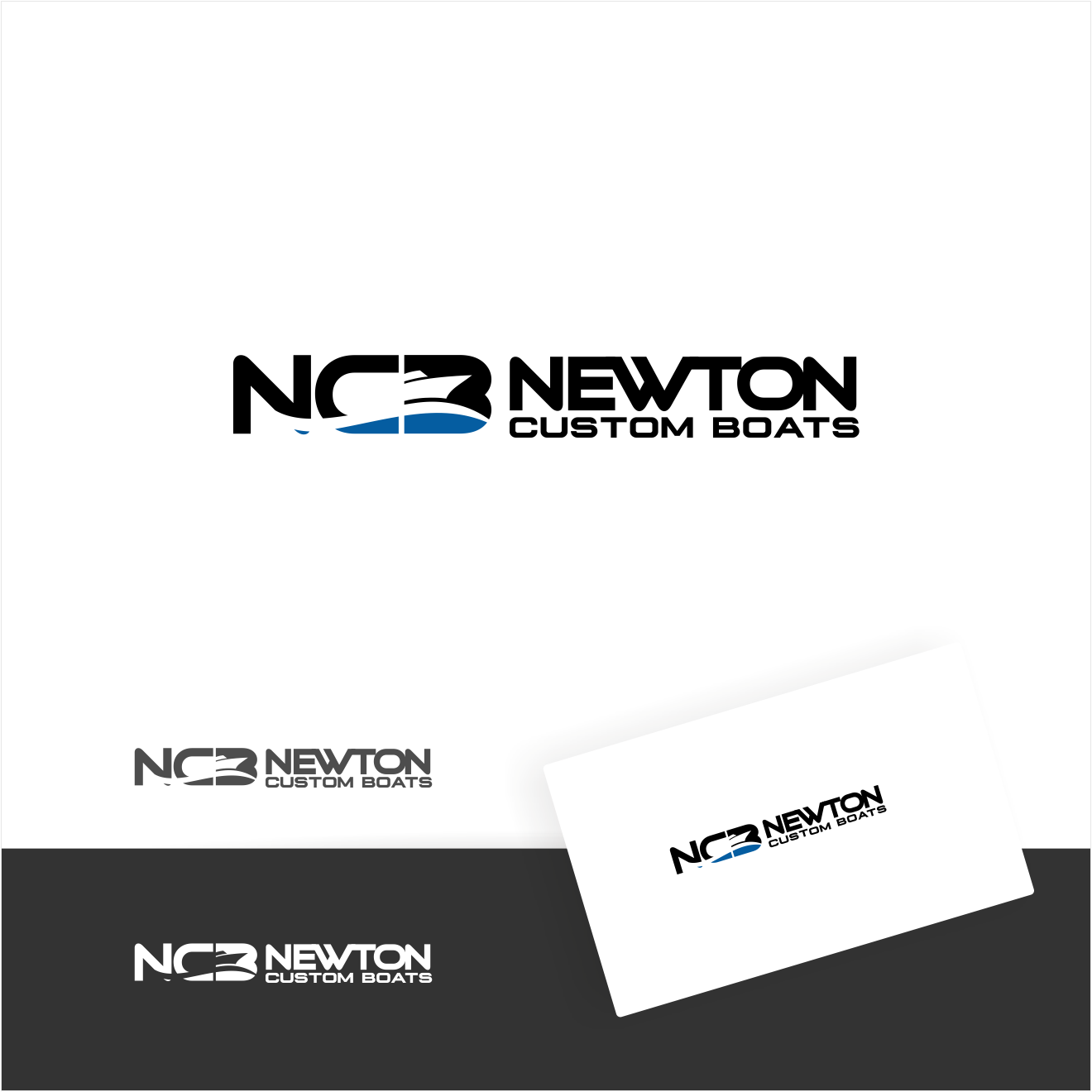 Logo-Design von Arham Hidayat für Newton Custom Boats | Design #33500214