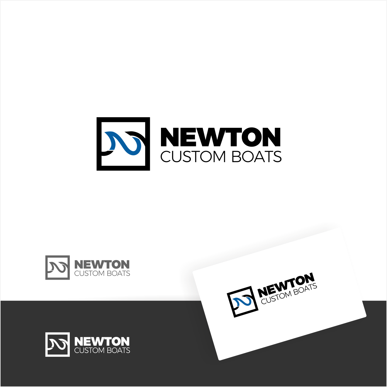 Logo Design by Arham Hidayat for Newton Custom Boats | Design #33500215