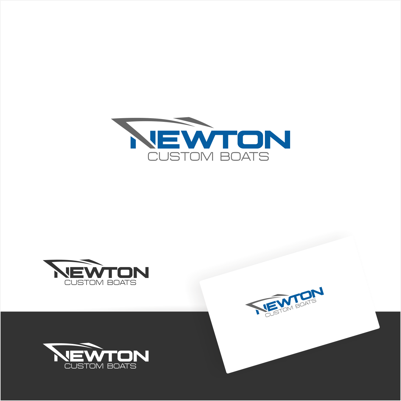 Logo Design by Arham Hidayat for Newton Custom Boats | Design #33500216